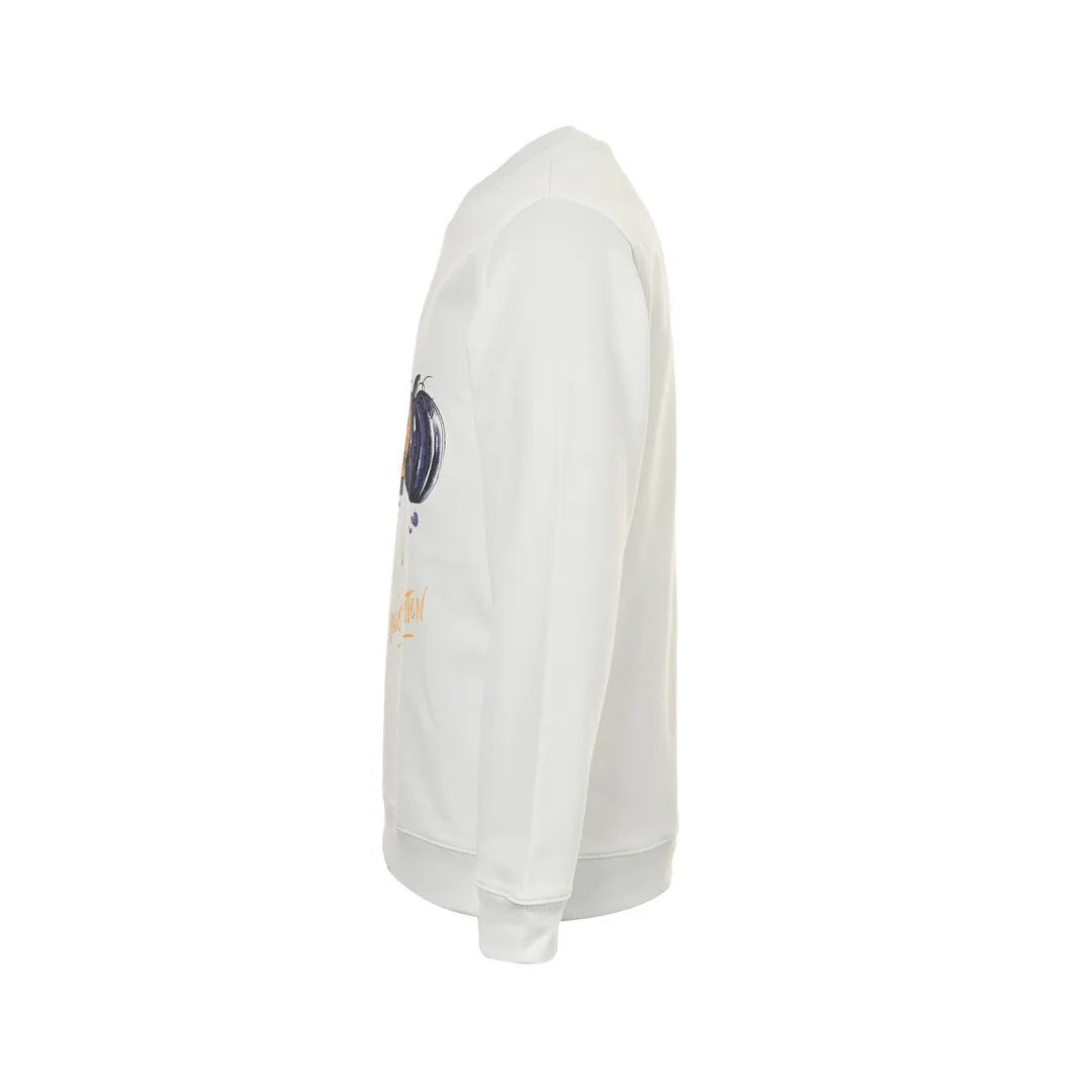 Louis Vuitton/Louis Vuitton 24FW graffiti hand-painted pumpkin round neck sweatshirt